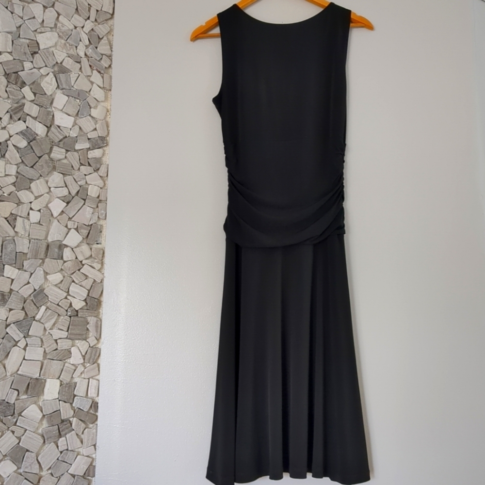 Reitmans Dress Womens Size Medium Black Sleeveless Formal Office Siren